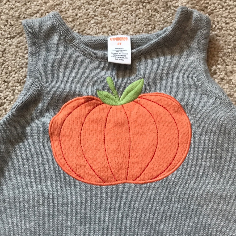 Pumpkin sweater dress